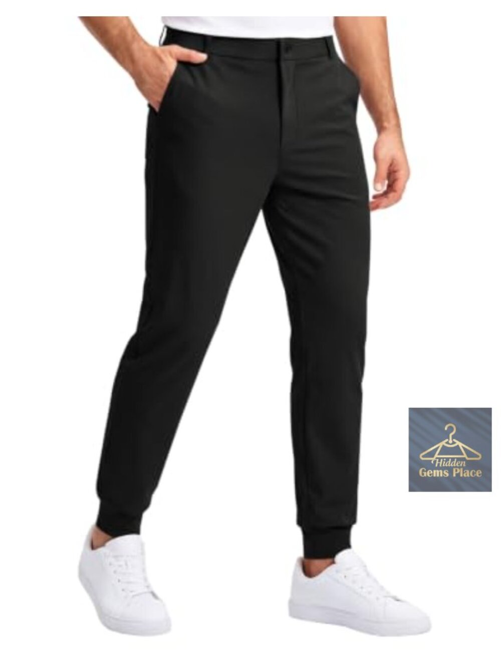 Mens Golf Joggers Slim Fit 4-Way Stretch Sweatpants Casual Quick-Dry Pants